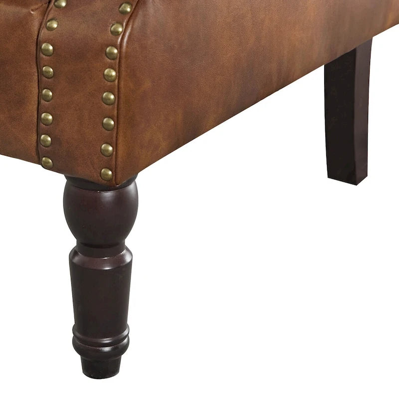 COZYMAN Modern Armchair Solid Wood Upholstered Fabric/Faux Leather Set of 2 Accent Chairs for Living Room