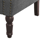 COZYMAN Modern Armchair Solid Wood Upholstered Fabric/Faux Leather Set of 2 Accent Chairs for Living Room