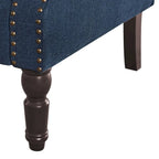 COZYMAN Modern Armchair Solid Wood Upholstered Fabric/Faux Leather Set of 2 Accent Chairs for Living Room