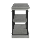 Barnstone Cornice Iron and Wood Entryway Console Table by iNSPIRE Q Artisan
