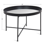 Kate and Laurel Celia Round Metal Coffee Table - 28.25x28.25x19