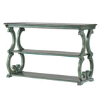 Lorraine Wood Scroll TV Stand Sofa Table by iNSPIRE Q Classic