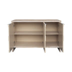 Farmhouse Style 3 Door Wooden Buffet Server Storage Cabinet