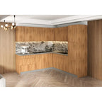 Kitchen Urban Collection Natural Teak & Black Color Base Size 8x8Ft Wide - 96x96