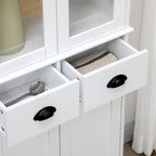 Freestanding Kitchen Storage Cabinet w/ Adjustable Shelves and Drawers - N/A
