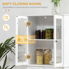 Freestanding Kitchen Storage Cabinet w/ Adjustable Shelves and Drawers - N/A