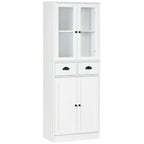 Freestanding Kitchen Storage Cabinet w/ Adjustable Shelves and Drawers - N/A