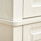 Freestanding Kitchen Pantry with 4 Doors and 2 Large Cabinets