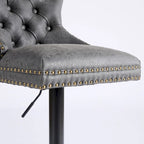 Modern Upholstered Adjusatble Thick Swivel Counter Barstools