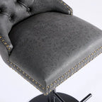 Modern Upholstered Adjusatble Thick Swivel Counter Barstools