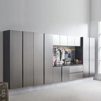 Wood Utility Storage Garage Cabinet Wall Mounted Wood Utility Storage Garage Cabinet