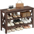 2-Tier Shoe Rack - 11.8D x 31.5W x 18.9H