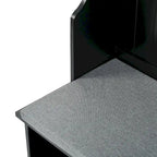 47.2 Entryway Bench with Coat Rack, Cushion and 4 Sturdy Hooks for Hallway, Entryway, Living Room