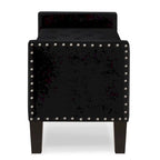 GEITIN Upholstered Tufted Button Storage Bench with Nails Trim