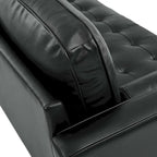 Valour 78  Leather Apartment Sectional Sofa