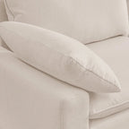 L-Shaped Upholstered Sectional Sofa with Chaise