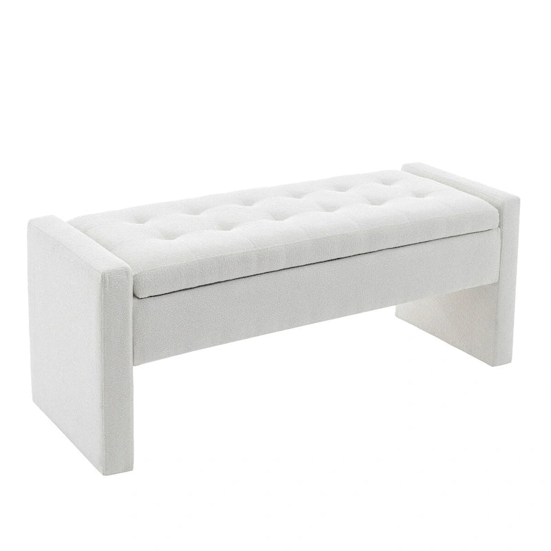 Porthos Home Etta Boucle Fabric Storage Bench