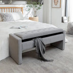 Porthos Home Etta Boucle Fabric Storage Bench