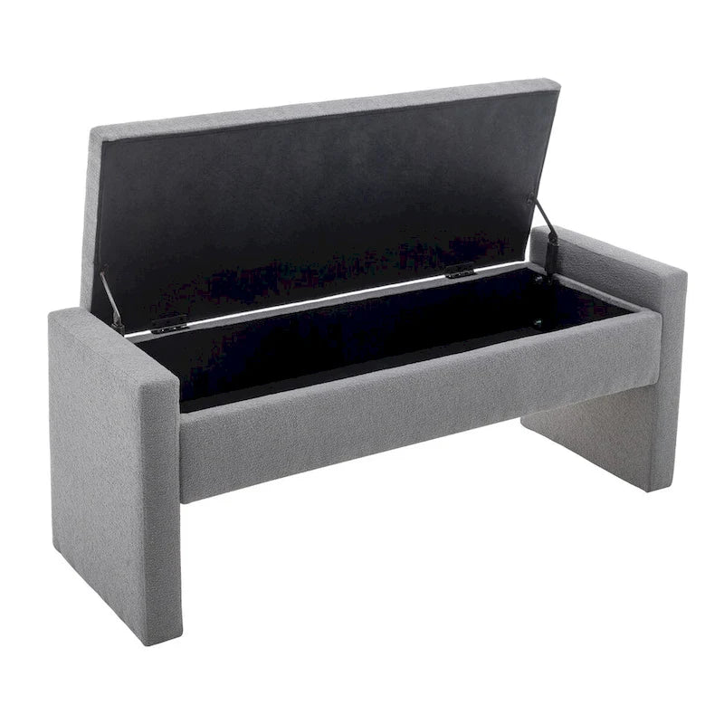 Porthos Home Etta Boucle Fabric Storage Bench