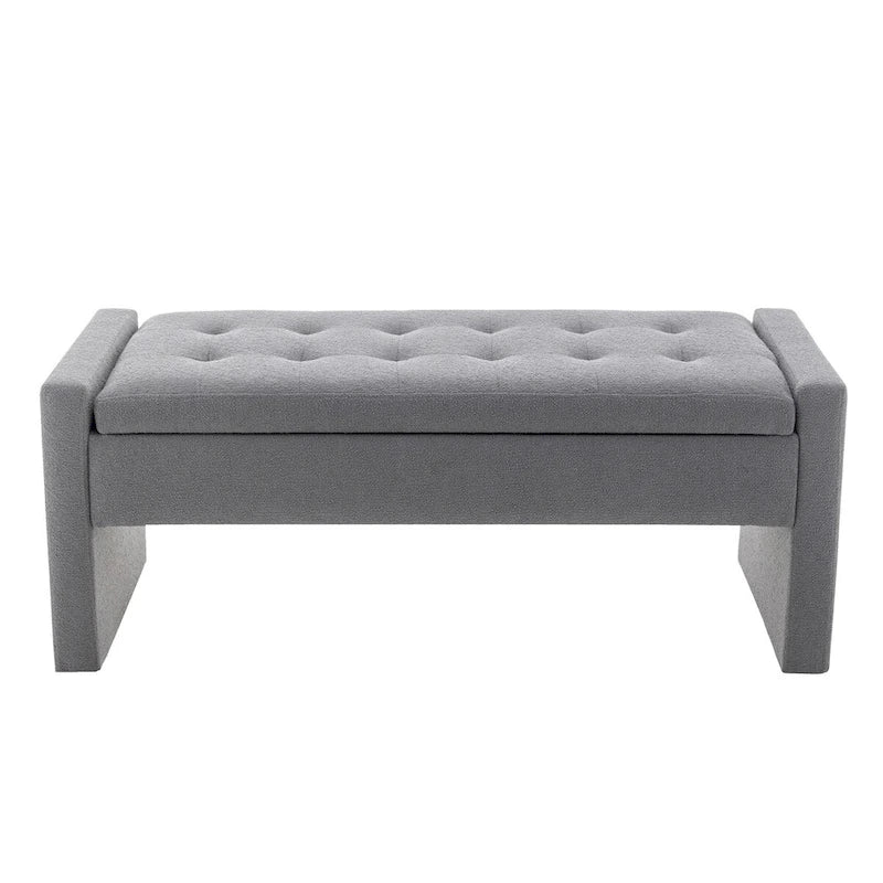 Porthos Home Etta Boucle Fabric Storage Bench