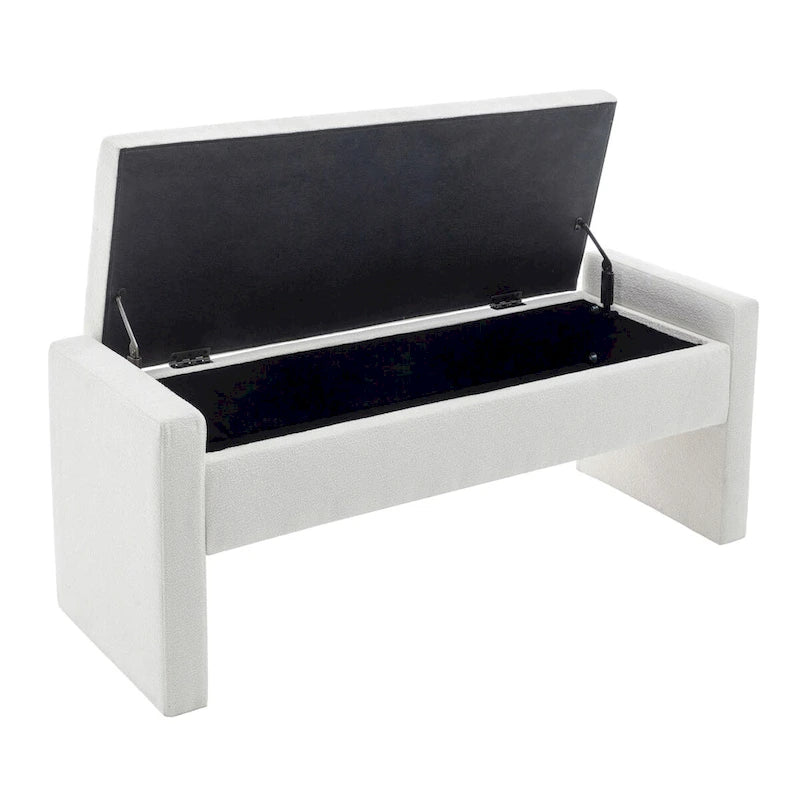 Porthos Home Etta Boucle Fabric Storage Bench