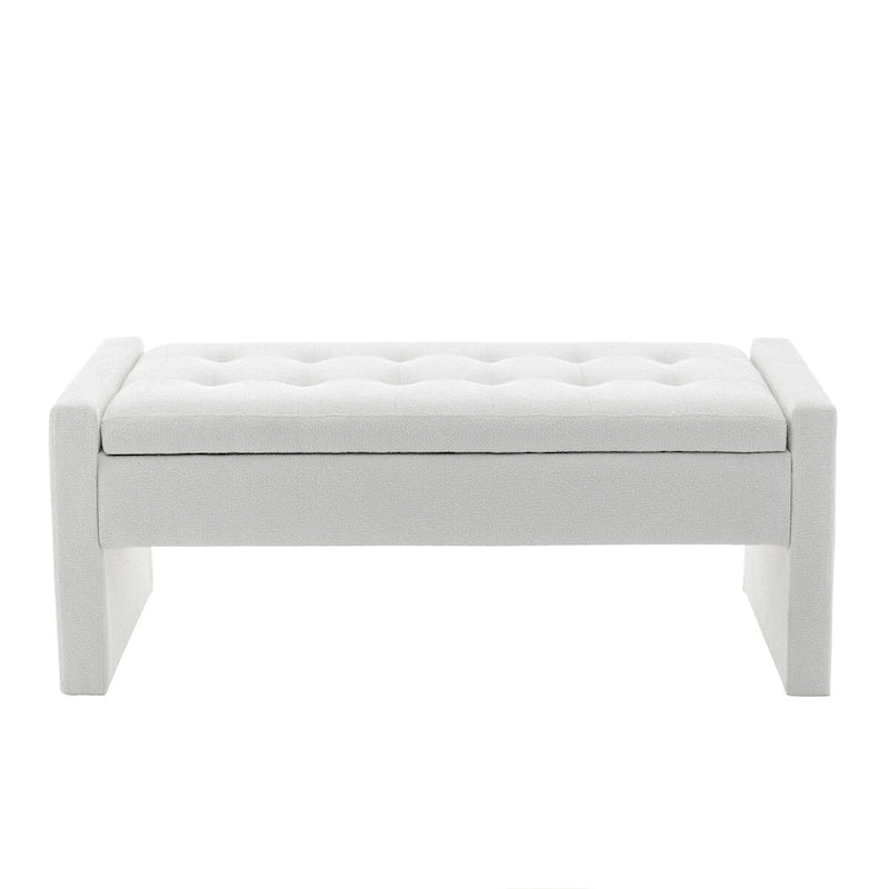 Porthos Home Etta Boucle Fabric Storage Bench