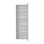 Wall Mounted Shoe Rack With Mirror Chimg, Single Door, White Finish,High quality and durable