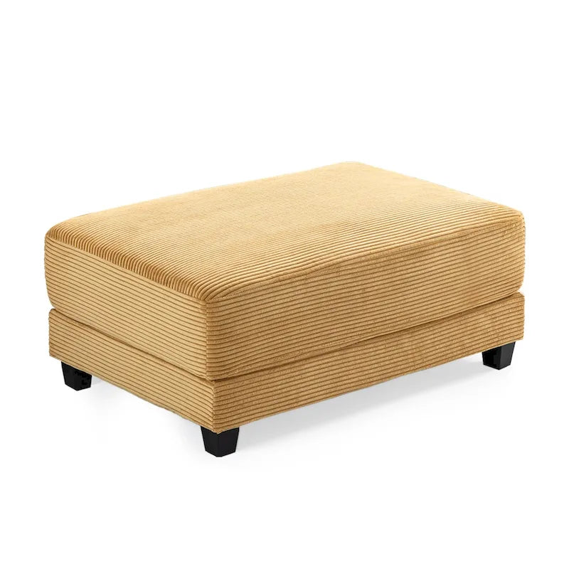 The Contemporary Oversized Corduroy Ottoman