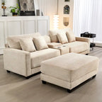 The Contemporary Oversized Corduroy Ottoman
