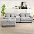 The Contemporary Oversized Corduroy Ottoman
