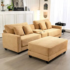The Contemporary Oversized Corduroy Ottoman