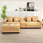 The Contemporary Oversized Corduroy Ottoman