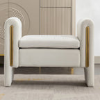 Velvet Fabric Single Bench Shoe Bench Makeup Bench For Bedroom Indoor