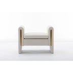 Velvet Fabric Single Bench Shoe Bench Makeup Bench For Bedroom Indoor