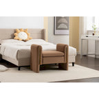 Velvet Fabric Single Bench Shoe Bench Makeup Bench For Bedroom Indoor