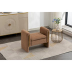 Velvet Fabric Single Bench Shoe Bench Makeup Bench For Bedroom Indoor