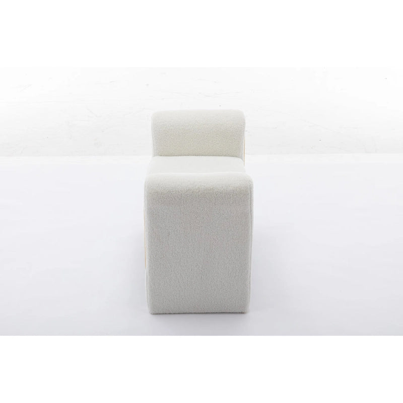 Velvet Fabric Single Bench Shoe Bench Makeup Bench For Bedroom Indoor