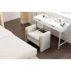 Velvet Fabric Single Bench Shoe Bench Makeup Bench For Bedroom Indoor