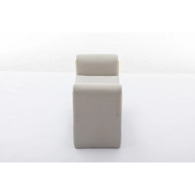 Velvet Fabric Single Bench Shoe Bench Makeup Bench For Bedroom Indoor