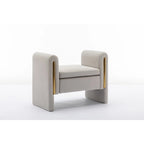 Velvet Fabric Single Bench Shoe Bench Makeup Bench For Bedroom Indoor