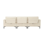 Dinardi 100.7in Widest Upholstered Sofa With Sliding Backrest