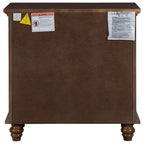 3-Drawer Storage Wood Cabinet, End Table with Pull out Tray