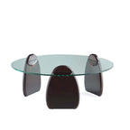 Manhattan Comfort Artesia Dark Walnut Modern Coffee Table