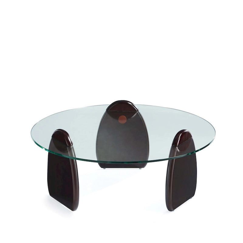 Manhattan Comfort Artesia Dark Walnut Modern Coffee Table