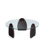 Manhattan Comfort Artesia Dark Walnut Modern Coffee Table