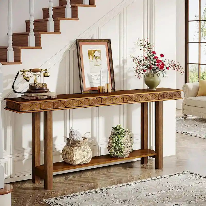 70.9 Inches Long Console Sofa Table for Living Room