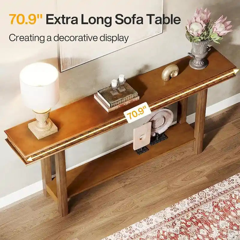 70.9 Inches Long Console Sofa Table for Living Room