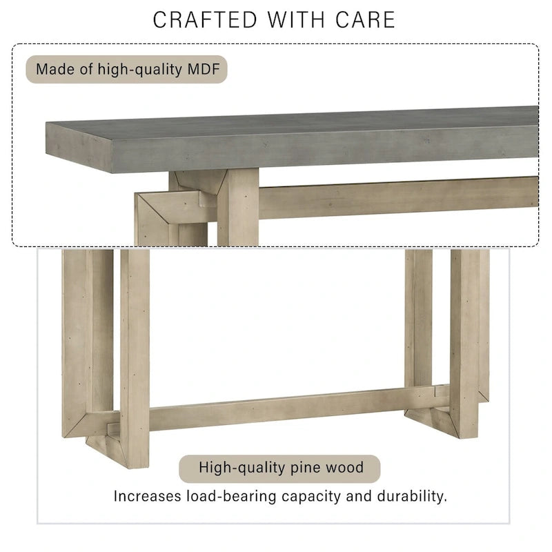 Contemporary Console Table Entryway Table for Living Room