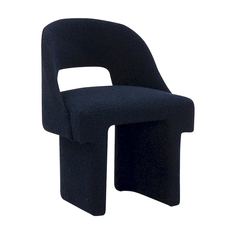 Boucle Modern Elegant Upholstered Accent Chair with MDF Wood Frame for Home Office Living Room & Bedroom