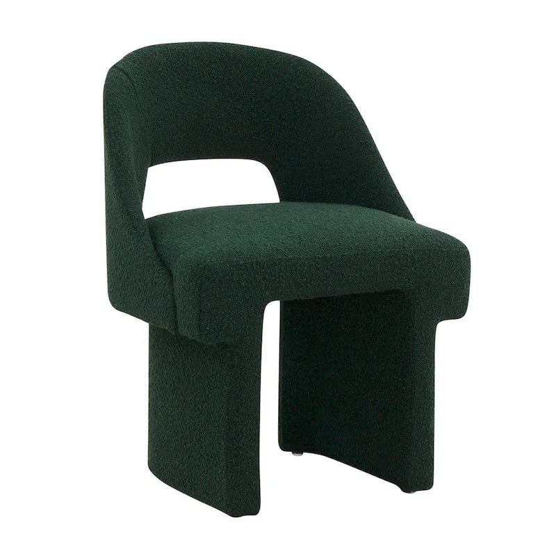 Boucle Modern Elegant Upholstered Accent Chair with MDF Wood Frame for Home Office Living Room & Bedroom